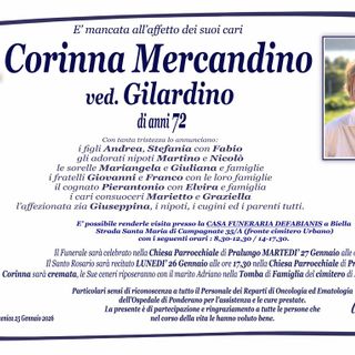 Corinna Mercandino, ved. Gilardino