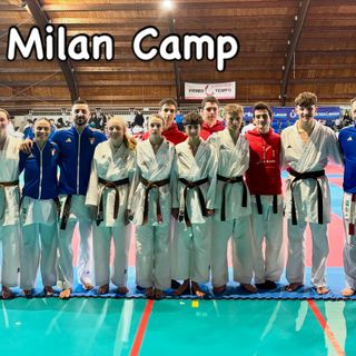 Funakoshi 1976 al Milan Karate Camp con i campioni del mondo