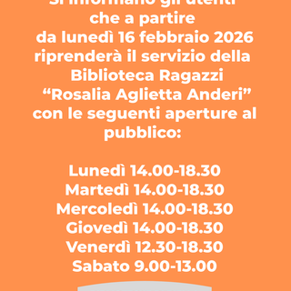 Biblioteca dei ragazzi a Biella, gli orari di apertura