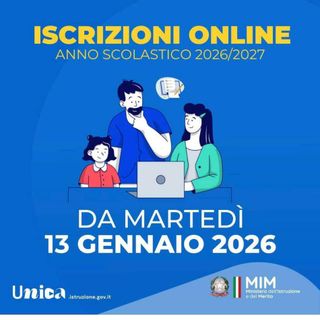Scuola, aperte le iscrizioni per l’anno scolastico 2026/2027