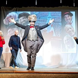 Risate e satira a Chiavazza per lo spettacolo del Cucu, il Carnevale è iniziato (foto di Mattia Baù per newsbiella.it)