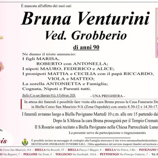Bruna Venturini, ved. Grobberio