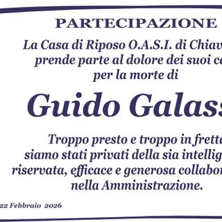 Guido Galassi - Partecipazione