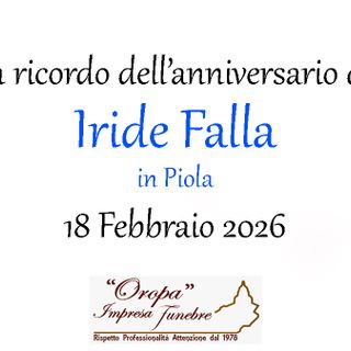 Iride Falla in Piola - Anniversario