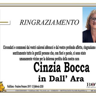 Cinzia Bocca, in Dall'Ara