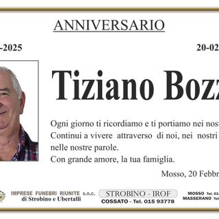 Tiziano Bozzo - Anniversario