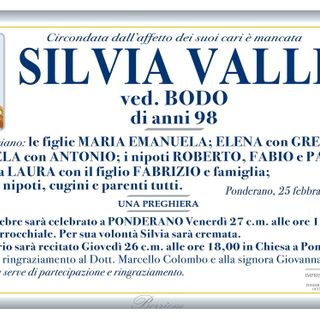 Silvia Valle, ved. Bodo