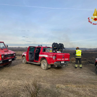 Domato l'incendio in Baraggia, a fuoco quasi 150 ettari di terreno
