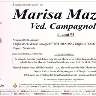 Marisa Mazzia, ved. Campagnolo