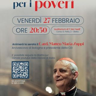Il Cardinale Matteo Maria Zuppi sarà a Biella