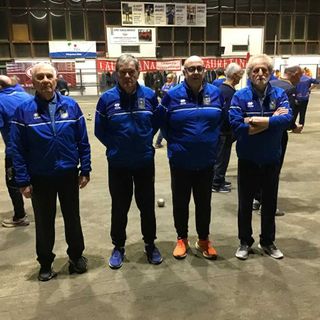 Nella foto,  Cossato Bocce con Andreoletti Gian Piero, Bacchin Raffaello, Pozzato Olimpo, Zanolla Ottorino