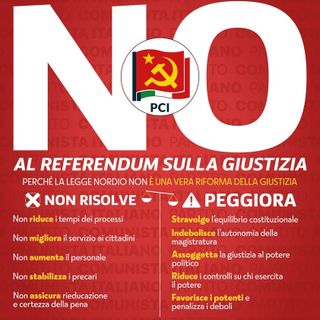 Gazebo unitario dei comunisti biellesi per il NO alla controriforma della giustizia