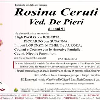 Rosina Ceruti, ved. De Pieri