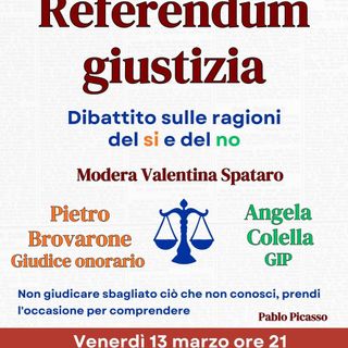 Occhieppo Inferiore, dibattito pubblico sul referendum sulla giustizia