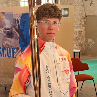 Da Mongrando alla cerimonia di Verona, Luca Ballarè è tedoforo delle Paralimpiadi