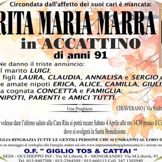 Rita Maria Marra in Accatino