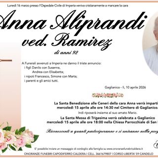 Anna Aliprandi, ved. Ramirez