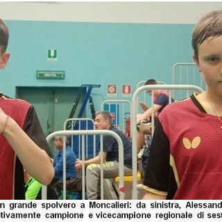 TT Biella protagonista a Moncalieri: Rizzo campione regionale, Riva vicecampione