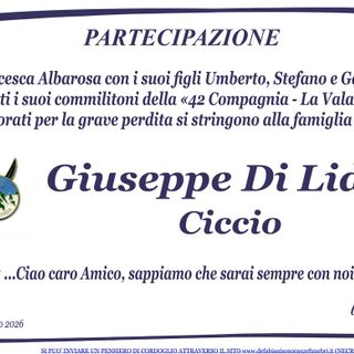 Giuseppe Di Liddo - Partecipazione