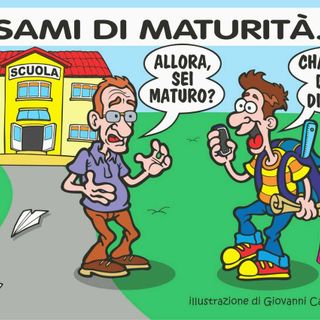 Maturandi nell’era dell’IA: ChatGPT si siede al primo banco - Illustrazione di Giovanni Cavallo