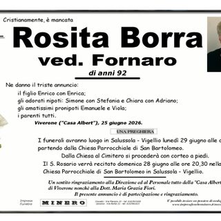 Rosita Borra, Ved. Fornaro