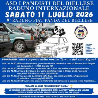 Raduno Internazionale Fiat Panda del Biellese: appuntamento a sabato 11 luglio per la nona edizione
