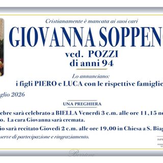Giovanna Soppeno, ved. Pozzi