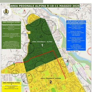 Adunata Alpini , richiesta posto auto zona alpina verde, richieste fino al 18 aprile