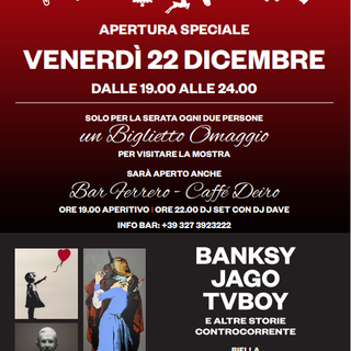 Apertura speciale per “Banksy, Jago, TVBoy”: la mostra Biellese dal carattere internazionale.