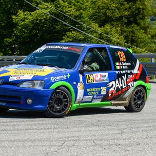 Immagine d'archivio (credit Foto Magnano) dell'equipaggio Bertacco-Moia.