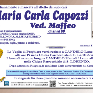 Maria Carla Capozzi, ved. Maffeo