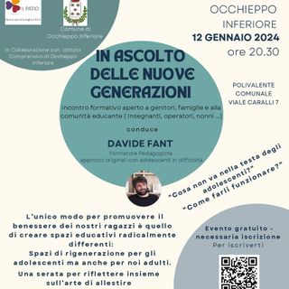 Adolescenza, “Di Comune in Comune” si sposta a Occhieppo Inferiore e a Mongrando