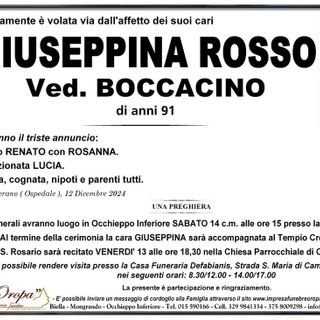 Giuseppina Rosso ved. Boccacino