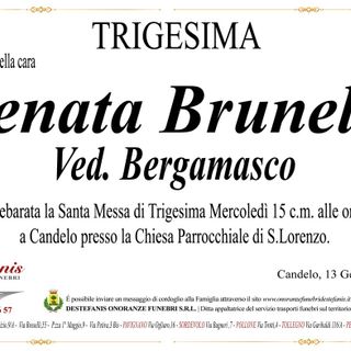 Renata Brunello ved. Bergamasco