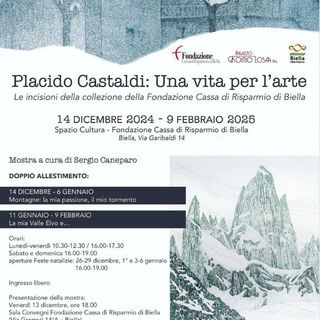 Biella, prosegue la mostra "Placido Castaldi: una vita per l'arte".