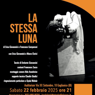 "La stessa luna" a Gaglianico: prosegue la rassegna Storie OFF. "La stessa luna" a Gaglianico: prosegue la rassegna Storie OFF.