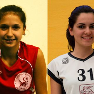 Irene Derossi dell'Occhieppese e Sara Bojanic del Teamvolley