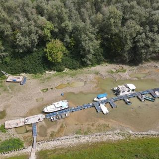 Il Po al Porto di Torricella nel Parmense - Foto Autorità Distrettuale Po