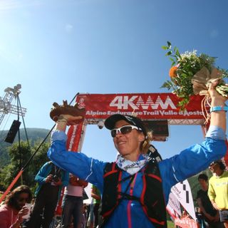 Francesca Canepa all'arrivo