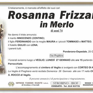 Rosanna Frizzarin in Merlo