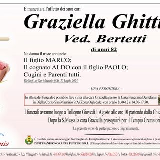 Graziella Ghittino ved. Bertetti