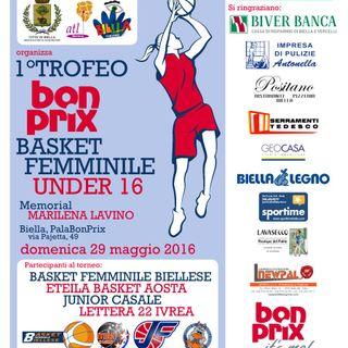 Basket: Per la prima volta un torneo in rosa a Biella