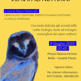 "Alla scoperta del mondo dei rapaci notturni", una conferenza a Palazzo Ferrero