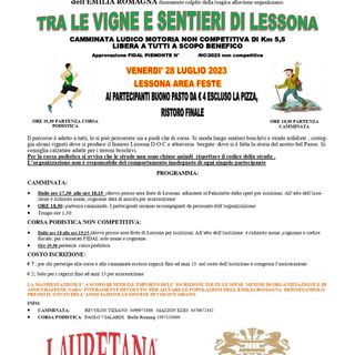 “Tra le vigne e sentieri di Lessona” per l’Emilia-Romagna - Foto “Tra le vigne e sentieri di Lessona”