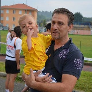 Luca Vinciguerra con il papà