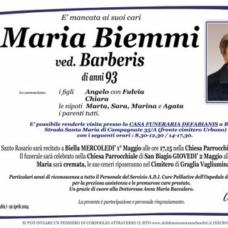 Maria Biemmi ved. Barberis