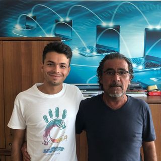 Luan Masiero con il direttore sportivo Bifernino - Foto Cerversama