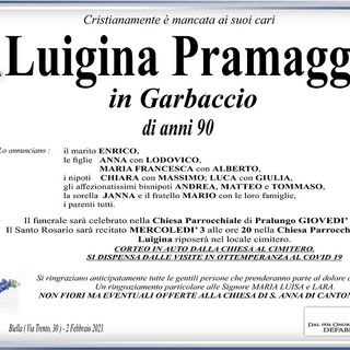 Luigina Pramaggiore in Garbaccio