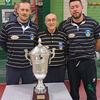 Manolino, Ponzo, Negrini di Piatto Sport vincitori a Chieri - Foto Federbocce