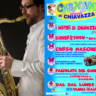 A Chiavazza “Cena e spettacolo di Carnevale” con Magnicomi e il suo sax